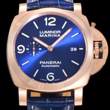 SA급 파네라이남성용 루미노르 PAM01112 1950 3데이 마리나 18K 로즈골드 오토매틱 44미리 블루다이얼  PAN29754 xx