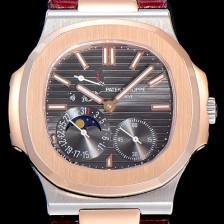 SA급 파텍필립남성용 노틸러스 오토매틱 18K 로즈골드 40미리 그레이다이얼 PAT71962 xx