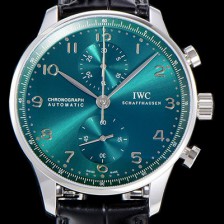 SA급 아이더블유씨남성용 포르투기즈 IW371615 그린 크로노그래프 스틸 41미리 그린다이얼 IWC85646 xx