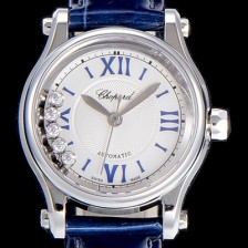 SA급 쇼파드여성용 해피스포츠 미니 오토매틱 30미리 레이디스 화이트다이얼 CHO39163 xx