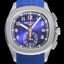 SA급 파텍필립남성용 아쿠아넛 5968A 크로노그래프 스틸 42미리 오토매틱 블루 다이얼 PAT54631 xx