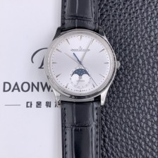 SA급 예거 르꿀르뜨남성용 마스터 1368420 울트라 씬 문페이즈 39미리 오토매틱 실버다이얼 JAG91201 xx