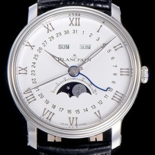 SA급 블랑팡남성용  빌레레 퀀텀루나 문제이즈 40미리 오토매틱 화이트다이얼 BLA13889 xx