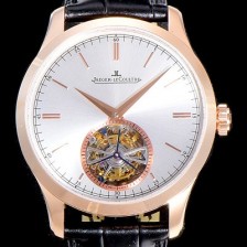 SA급 예거 르꿀르뜨남성용 마스터 그랜드 트랜디션 투어빌론 18K로즈골드 수동/기계식 42미리 18K 로즈골드 실버다이얼 JAG90086 xx