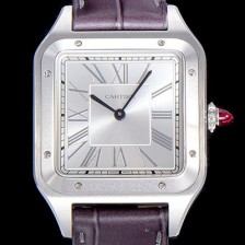 SA급 까르띠에남여공용 산토스 두몽트 쿼츠 커플시계 38미리 43미리/38미리 M/S 실버다이얼 CAR29758 xx