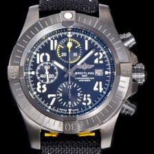 SA급 브라이틀링남성용  어벤져 크로노그래프 45미리 나이트미션 DLC코팅 티타늄 오토매틱 블백다이얼  BRE81632 xx