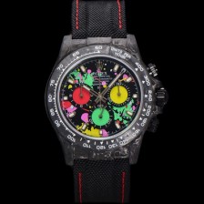 SA급 로렉스남성용 데이토나 DIW 포지드카본 커스텀 40미리 크로노그래프 오토매틱 Cal.4130 무브먼트 블랙 다이얼 ROL68871 xx