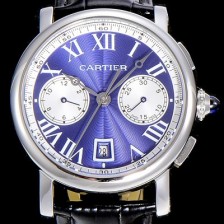 SA급 까르띠에남성용 로톤드 더 까르띠에 크로노그래프 40미리 블루다이얼 CAR43168 xx