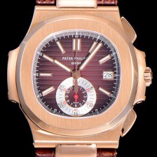 SA급 파텍필립남성용 노틸러스 금장시계 40.5미리 크로노그래프 오토매틱 무브먼트 블랙브라운다이얼 PAT31685 xx