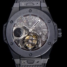 SA급 휴블렛 위블러 빅뱅킹 파워 DLC코팅 세라믹 남성용시게 45.5미리 수동/기계식 투어빌론(뚜르삐옹) 스켈레톤 다이얼 HUB27122 xx