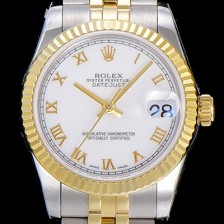 SA급 로렉스여성용 데이져스트 로맨 쥬밸리 31미리 레이디 옐루골드 오토매틱 2836-2 화이트다이얼 ROL13206 xx
