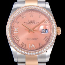 SA급 로렉스여성용 데이져스트 오토매틱 36미리 18K 로즈골드 보석/큐빅 핑크다이얼 3235무브 ROL41801 xx