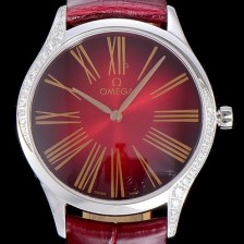 SA급 오메가여성용 드빌 스틸 트레저 다이아몬드 36미리 쿼츠 래드다이얼 OMG70623 xx