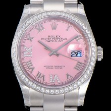 SA급 로렉스남성용 데이져스트 오토매틱 3235무브 보석/큐빅 36미리 핑크다이얼 ROL18984 xx