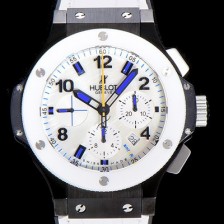 SA급 휴블렛남성용 빅뱅 크로노그래프 44미리 PVD 코팅 세라믹 우레탄 오토매틱 화이트다이얼 HUB47949 xx