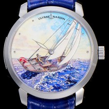 SA급 율리스 나르딘남성용 클라시코 마나라 매뉴팩처 40MM 오토매틱 그림다이얼 ULY36263 xx