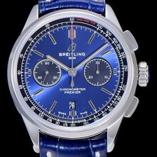 SA급 브라이틀링남성용 프리미에르 01 크로노그래프 오토매틱 42mm 블루 다이얼 BRE27933 xx