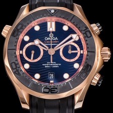 SA급 오메가남성용 씨마스터 다이버 300M 마스터 크로노그래프 로즈골드 44mm 블랙다이얼 OMG11916 xx