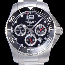 SA급 론진남성용 하이드로콘퀘스트 다이버워치 43mm 크로노그래프 기능 블랙다이얼 LAN58555 xx