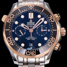 SA급 오메가남성용 씨마스터 다이버 300M 마스터 크로노그래프 로즈골드 44mm 블랙다이얼 OMG83623 xx