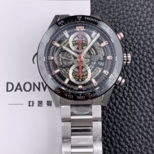 SA급 태그호이어남성용 신상품출시!! 까레라 칼리버 크로노그래프 오토매틱 45mm 블랙다이얼 TAG39707 xx