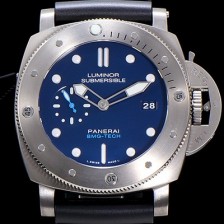 SA급 파네라이남성용 루미노르 섭머져블 PAM00692 MG-TECH 47mm 티타늄 다이버 워치!! 오토매틱 무브먼트 블루다이얼 PAN58441 xx