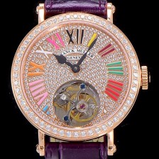 SA급 프랭크뮬러 론드 래디 컬러드림 투어빌론 34mm 다이아세팅 화이트다이얼 FRA99378 xx