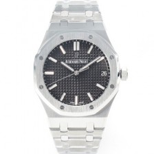 SA급 오데마피게 로얄오크 하이엔드 15500ST.OO.1220ST.03 최신형 Cal.4302 셀프와인딩 무브먼트 41MM 그랜드 파피스리 패턴 블랙 다이얼 AUD23840 xx