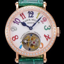 SA급 프랭크뮬러 론드 래디 컬러드림 투어빌론 34mm 다이아세팅 화이트다이얼 FRA21176 xx