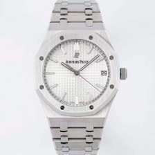 SA급 오데마피게 로얄오크 하이엔드 15500ST.OO.1220ST.04 최신형 Cal.4302 셀프와인딩 무브먼트 41MM 그랜드 파피스리 패턴 실버 다이얼 AUD37310 xx