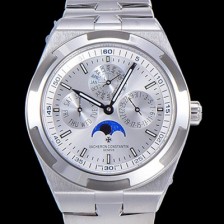 SA급 바쉐런 콘스탄틴 남성용 오버시즈 4300V 오토매틱 1120QP/1타입 41.5미리 메탈케이스 실버다이얼 VAC73732 xx