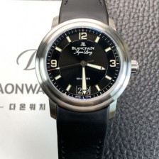 SA급 블랑팡 남성용 르망 그랜드 데이트 오토매틱 40mm 러버 우레탄줄 블랙 다이얼 bla4214 xx