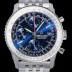 SA급 브라이틀링 남성용 네비타이머 크로노그래프 오토매틱 A7750-2 41미리 메탈시계 블루다이얼 BRE75632 xx