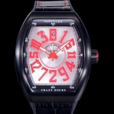 SA급 프랭크뮬러 남성용 뱅가드 오토매틱 CZ02타입 44미리 PVD코팅 케이스 가죽줄/스트랩 실버다이얼 FRA73859 xx