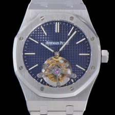 SA급 오데마피게 남성용 로얄오크 Calibre 2924 투어빌론/수동기계식 41미리 블루다이얼 AUD74537 xx