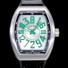 SA급 프랭크뮬러 남성용 뱅가드 오토매틱 CZ02타입 44미리 가죽줄/스트랩 화이트다이얼 실버다이얼 FRA73774 xx