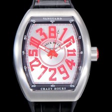 SA급 프랭크뮬러 남성용 뱅가드 오토매틱 CZ02타입 44미리 가죽줄/스트랩 화이트다이얼 실버다이얼 FRA73695 xx