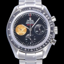 SA급 오메가 남성용 스피드마스터 크로노그래프 아폴로 15 40주년기념 수동형 42미리 메탈줄 블랙다이얼 OMG79577 xx