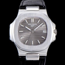 SA급 파텍필립 남성용 5711G 노틸러스 Cal.324 S C타입무브 오토매틱 40미리 가죽스트랩/가죽줄 그레이다이얼 PAT75376 xx