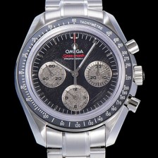 SA급 오메가 남성용 스피드마스터 크로노그래프 아폴로 15 40주년기념 수동형 42미리 메탈줄 블랙다이얼 OMG79541 xx