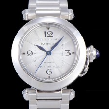 SA급 까르띠에 여성용 파샤 드 오토매틱 1847MC 35미리 메탈 화이트다이얼 CAR11437 xx