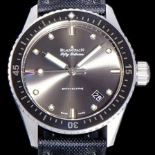 SA급 블랑팡 남성용 하이퀄리티 피프티 패덤스 오토매틱 티타늄케이스 칼리버 1315타입 43.6미리 미리바티스카프 리얼 세라믹 베젤 UP!! 다이버 워치 그레이다이얼 BLA77865 xx