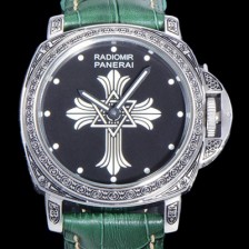 SA급 파네라이 남성용 라디오미르 ETA 6497-2 수동/기계식 무브먼트 44미리 가죽줄 블랙다이얼 PAN73331 xx