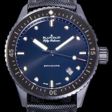 SA급 블랑팡 남성용 하이퀄리티 피프티 패덤스 오토매틱 칼리버 1315타입 43.6미리 미리바티스카프 리얼 세라믹 UP!! 다이버 워치 블랙 다이얼 BLA77847 xx