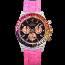 SA급 로렉스 남성용 데이토나 포지드카본 커스텀 40미리 크로노그래프 오토매틱 Cal.4130 무브먼트 블랙 다이얼 ROL79661 xx