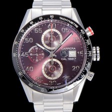 SA급 태그호이어 남성용 까레라1887 베스트 최신버전 업그레이드형 V6사 CAR2A10.FC6235 크로노그래프 브라운 다이얼 오토매틱 무브먼트 TAG73951 xx