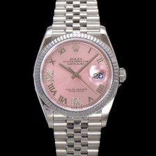 SA급 로렉스 남성용 데이저스트 m126234 로마인덱스 36mm 오토매틱 Cal.3235 무브먼트 핑크 다이얼 rol5358 xx