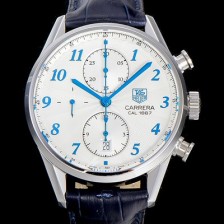 SA급 태그호이어 남성용 까레라 1887 오토매틱 크로노 그래프 화이트 다이얼 TAG73832 xx