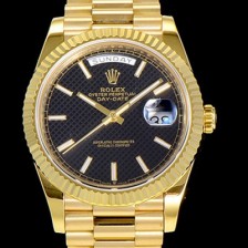 SA급 로렉스 남성용 데이데이트 오토매틱 옐루골드 올금 금장시계 이티애이 2836-2 40미리 블랙다이얼 3열 브레이슬릿 ROL79477 xx