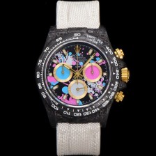 SA급 로렉스 남성용 데이토나 DIW 포지드카본 커스텀 40미리 크로노그래프 오토매틱 Cal.4130 무브먼트 블랙 다이얼 ROL79468 xx